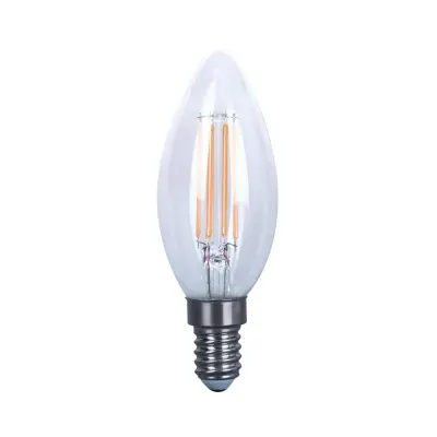 FOCO VELA LED CLEAR 4W LC ORANGE