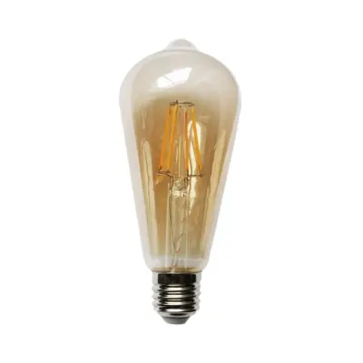 FOCO LED PERA AMBAR 8W LC E27 ORANGE