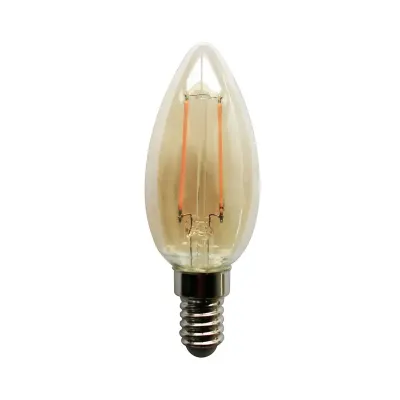 FOCO VELA LED VINTAGE AMBAR 2W E14 LC ORANGE
