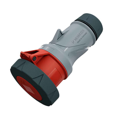 TOMA AEREO 32AMP 3P+N+T 415V ROJO 6H IP67/69 POWERTOP XTRA MENNEKES