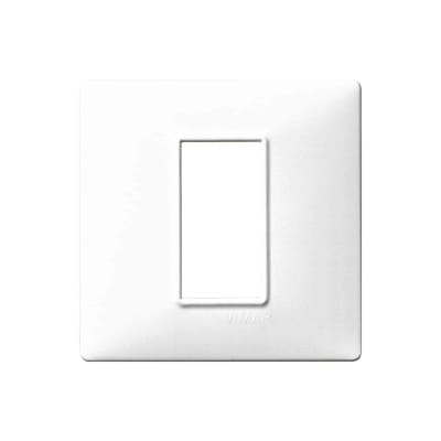 PLACA PLANA 1MOD TECNOPOLIMERO BLANCOP/SOPORTE VIMAR