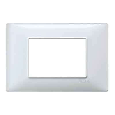 PLACA 3 MODULOS TECNOPOLIMERO BLANCO (LINEA PLANA) VIMAR