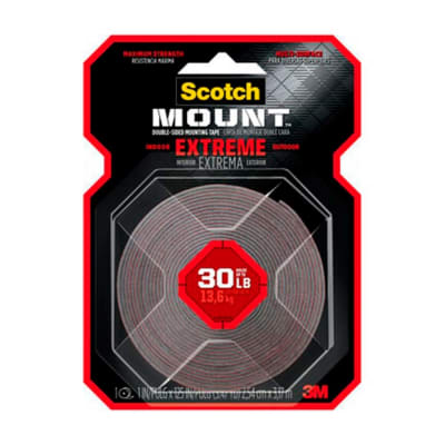CINTA DE DOBLE CONTACTO EXTREMA 3.17 M ACRILICA NEGRO 25.4MMX3.17MM 3M PERU