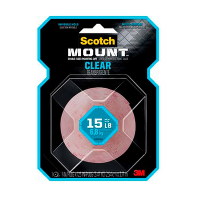 CINTA DE DOBLE CONTACTO TRANSPARENTE 25.4MMX3.17M 3M PERU