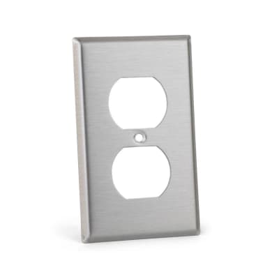 PLACA DOBLE ACERO LEVITON