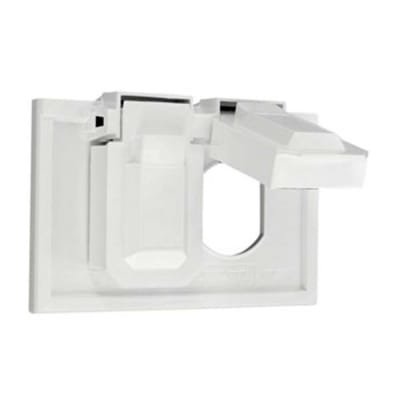 PLACA DOBLE HERMETICA BAQUELITA BL LEVITON