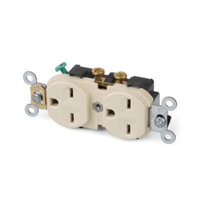 TOMA DOBLE PARA EMPOTRAR COMERCIAL 15A 250V L/T LEVITON