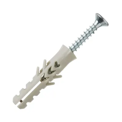 TORNILLO + TARUGO 5X25MM X 25 UNIDADES STANDERS