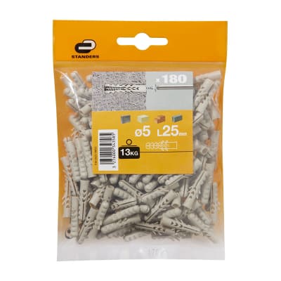 TARUGO 5X25MM X 180 UNIDADES STANDERS