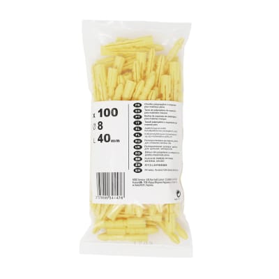 TARUGO 8X40MM X 100 UNIDADES STANDERS