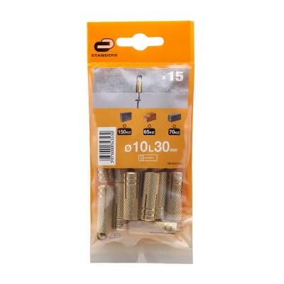 TARUGO 10X30MM X 15 UNIDADES STANDERS