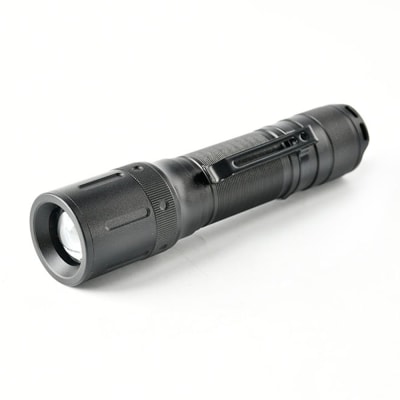 LINTERNA ALUMINIO 14CM NEGRO CON 4 FUNCIONES DE LUMINOSIDAD WERKEN