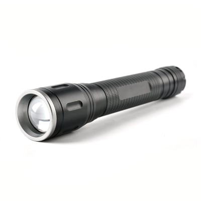 LINTERNA ALUMINIO 300 LM SIN PILA, COLOR NEGRO, ILUMINACION 350 M WERKEN