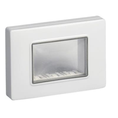 PLACA HERMETICA PARA EMPOTRAR IP55 - 3 MODULOS (LINEA PLANA) VIMAR