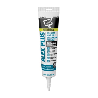 SELLADOR ALEX PLUS ACRILICO PINTABLE TUBO BLANCO DAP