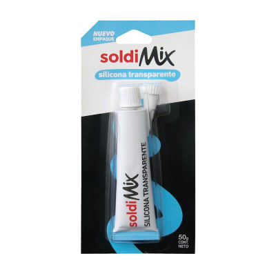 SILICONA TRANSPARENTE SOLDIMIX 50GR SOLDIMIX