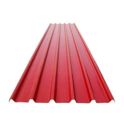 TECHO TERMOACUSTICO UPVC REFORZADO CON FIBRA DE VIDRIO 2MM 3.6X0.94M ROJO WERKEN