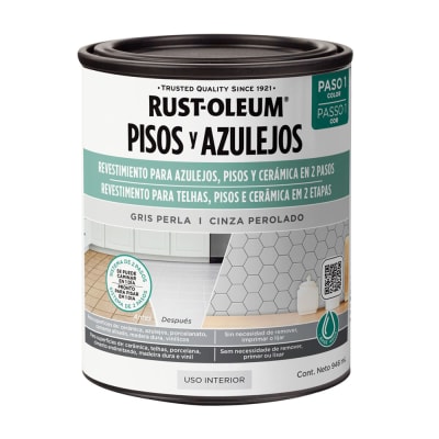 PINTURA PISOS Y AZULEJOS BASE GRIS PERLA 946ML RUST OLEUM