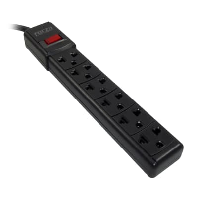 REGLETA EXTENSION FORZA 2200W 6T FORZA PS001B FORZA POWER TECHNOLOGIES