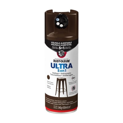 SPRAY ULTRA 5 EN 1 MARRON CUERO BRILLANTE RUST OLEUM