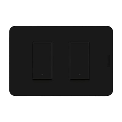 INTERRUPTOR DOBLE NEGRO MATIX GO BTICINO