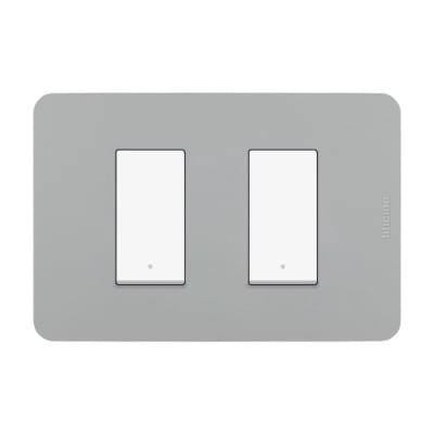 INTERRUPTOR DOBLE GRIS MATIX GO BTICINO