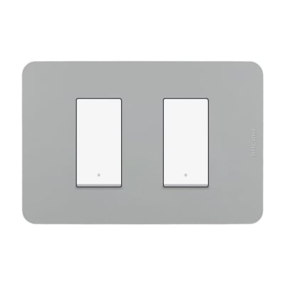 CONMUTADOR DOBLE GRIS MATIX GO BTICINO