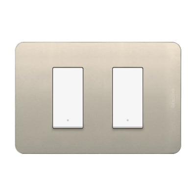 INTERRUPTOR DOBLE PERLA MATIX GO BTICINO