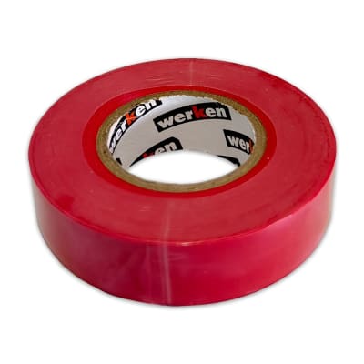 CINTA AISLANTE 3/4 X 18 METROS ROJA WERKEN