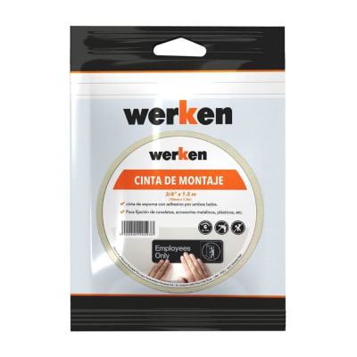 CINTA MONTAJE PARA INTERIORES 3/4 X1.5M WERKEN