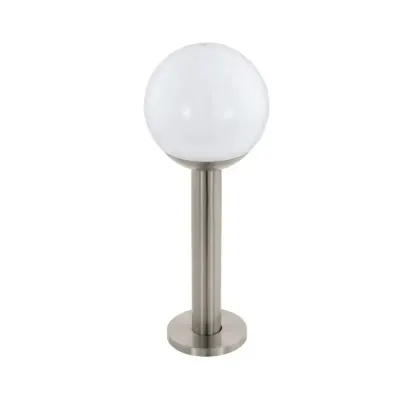 ESTACA NISIA ACERO INOXIDABLE E27 IP44 9W PLATA EGLO