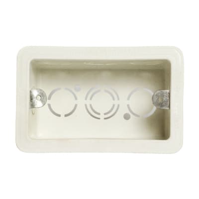 CAJA RECTANGULAR 4X2'' POLIPROPILENO WERKEN