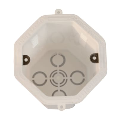 CAJA OCTOGONAL EMPOTRABLE POLIPROPILENO 4X4'' WERKEN