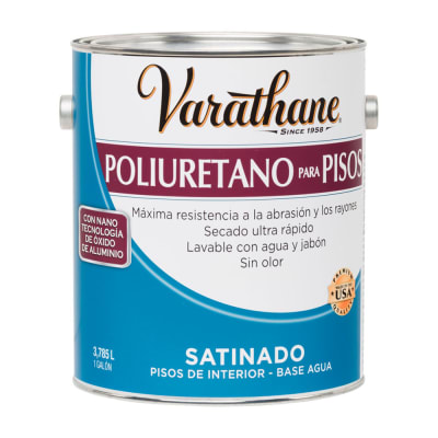BARNIZ AL AGUA PARA PISOS SATINADO 1 GALON VARATHANE