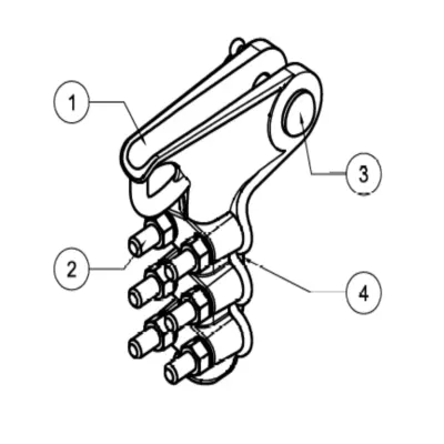 GRAPAS DE ANCLAJE TIPO PISTOLA CABLE:25-185MM CR:70KN MODELO 158.12 ARAGCU EI