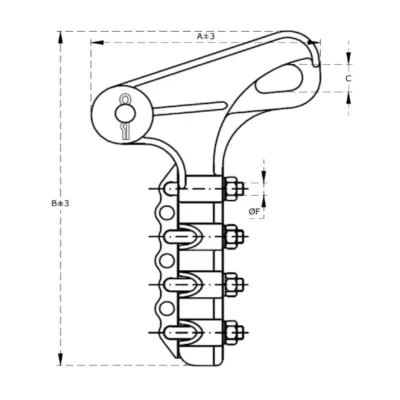 GRAPAS DE ANCLAJE TIPO PISTOLA 150-240MM MODELO 158.22M ARAGCU EI