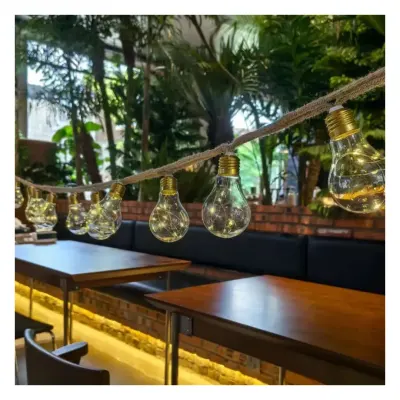 GUIRNALDA SOLAR 10 FOCOS LUZ CALIDA 3M ORANGE