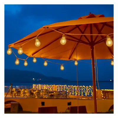 GUIRNALDA LUMINARIA VINTAGE 10 FOCOS LUZ CALIDA 5M ORANGE