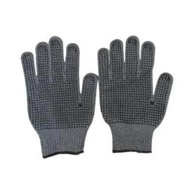 GUANTE DE HILO NEGRO CON PUNTOS PVC WERKEN