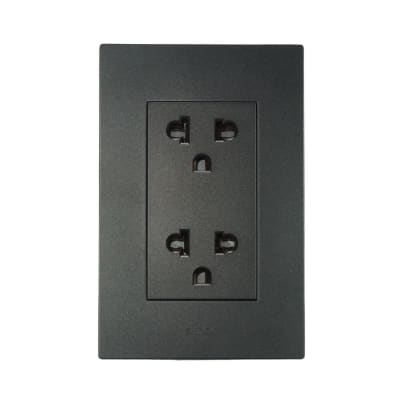 TOMACORRIENTE DOBLE UNIVERSAL S220 GRAFITO DE POLICARBONATO 16A 220V SIMON