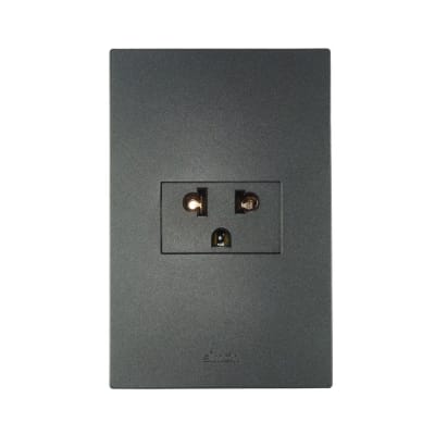 TOMACORRIENTE SIMPLE S220 UNIVERSAL GRAFITO SIMON