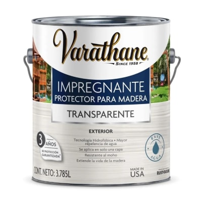 IMPREGNANTE PARA MADERA TRANSPARENTE 3.7L VARATHANE