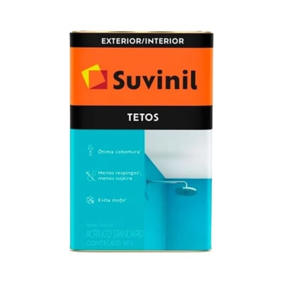 PINTURA LATEX TECHO NIEVE 18 LITROS SUVINIL