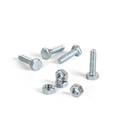 PERNO HEXAGONAL + TUERCA CG2 1/4X1'' X 4 UNIDADES SM