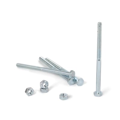 PERNO HEXAGONAL + TUERCA CG2 1/4X4'' X 4 UNIDADES SM