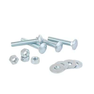 PERNO COCHE + TUERCA + ARANDELA 5/16'' X 2'' X 4 UNIDADES SM