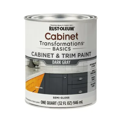 PINTURA PARA MUEBLES CABINET GRIS CLARO SEMIBRILLO 946ML RUST OLEUM