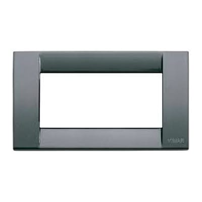 PLACA CLASSICA 4M MET.ANTRACITA METAL POR PLATA METAL VIMAR