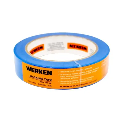 CINTA MASKING TAPE AZUL 24MMX40M WERKEN