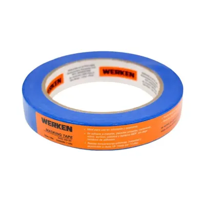 CINTA MASKING TAPE AZUL 18MMX40M WERKEN
